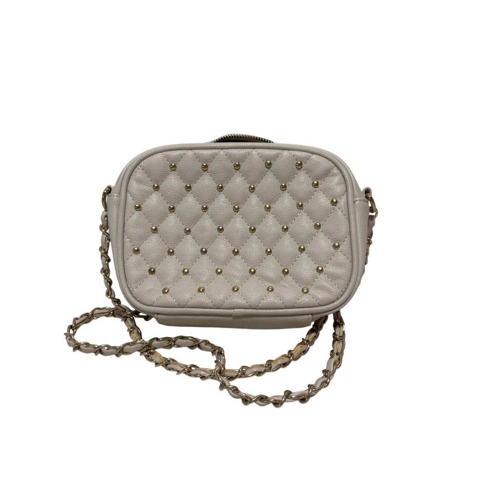 Forever 21 Quilted Studded Crossbody Bag With Chain Strap